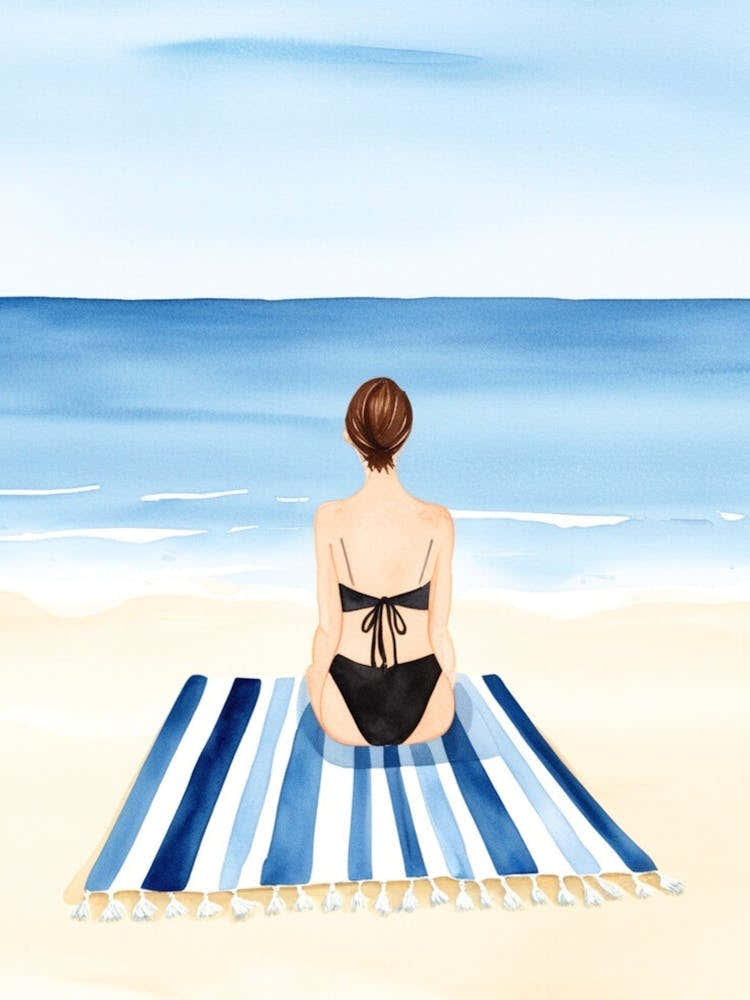 Woman On The Beach 4