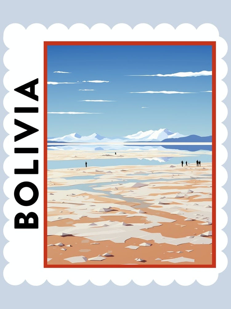 Bolivia 4 Travel Stamp Poster