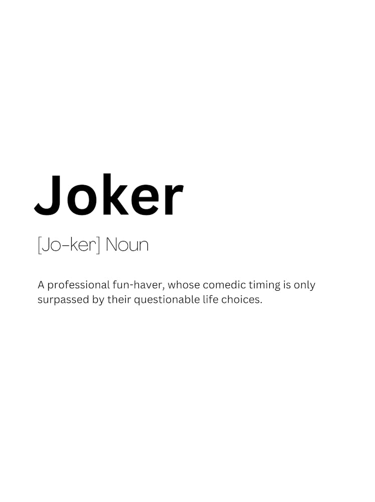 Joker Definition Meaning