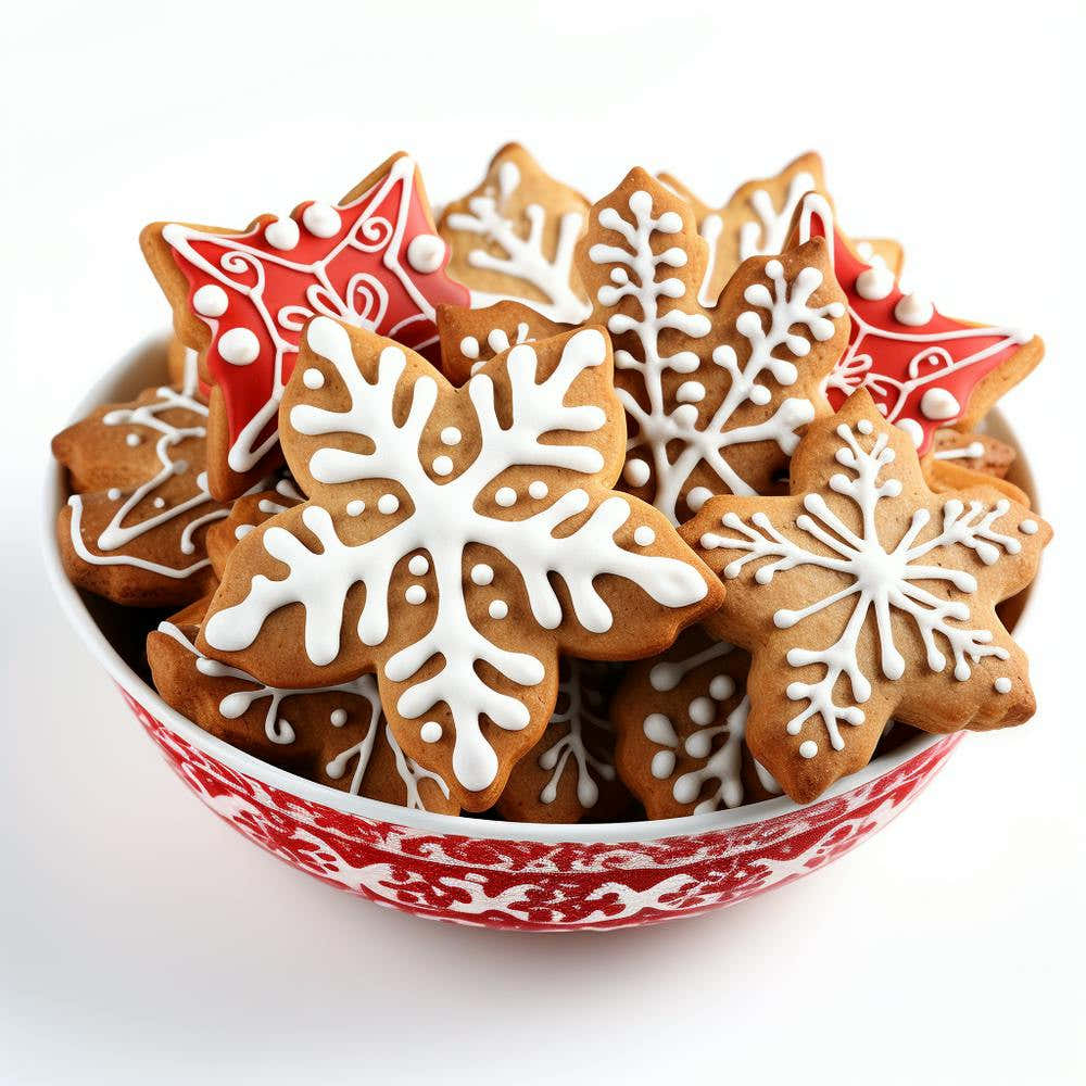 Christmas Cookies In A Bowl