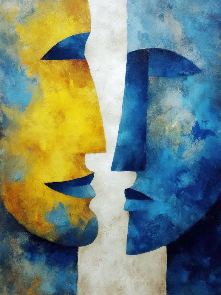Two Faces Painting