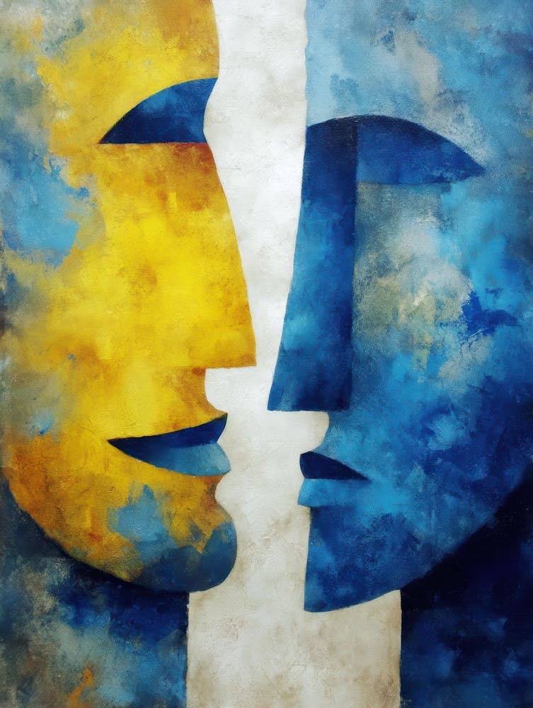 Two Faces Painting