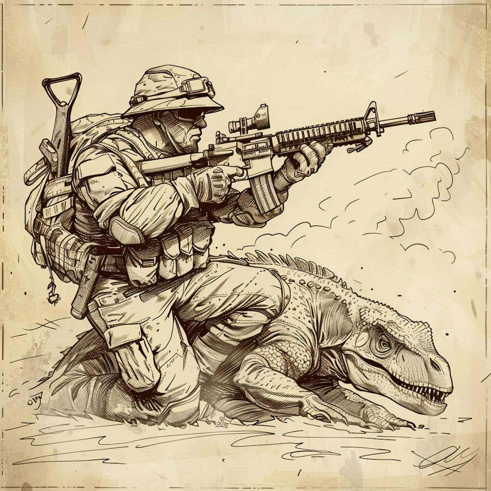 Soldier With A Rifle