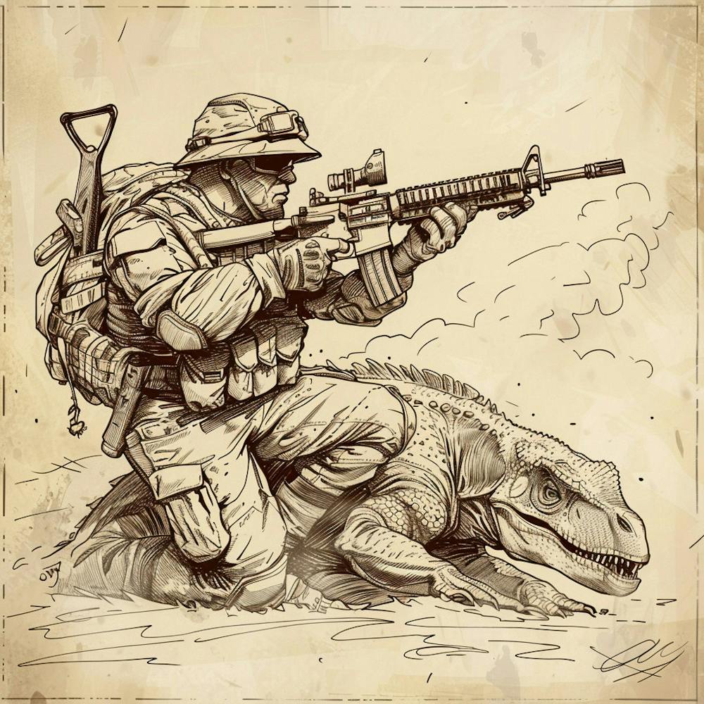 Soldier With A Rifle