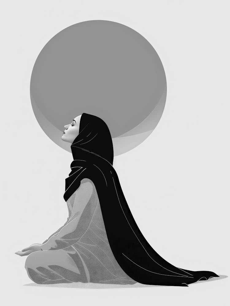Muslim Woman Praying