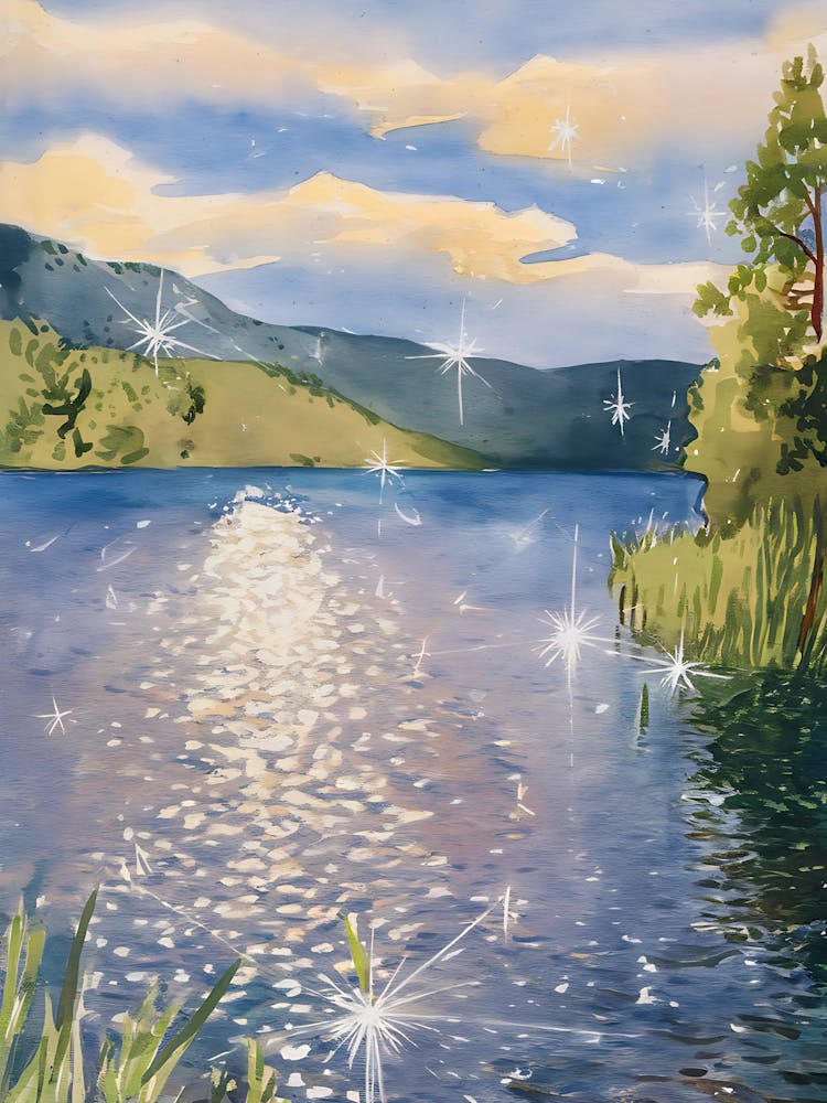 Starry Night By The Lake