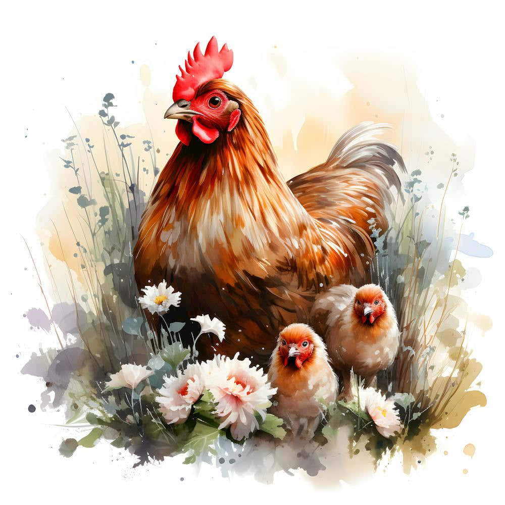 Guiding Light Illustration Of Maternal Wisdom, Of The Mother Hen