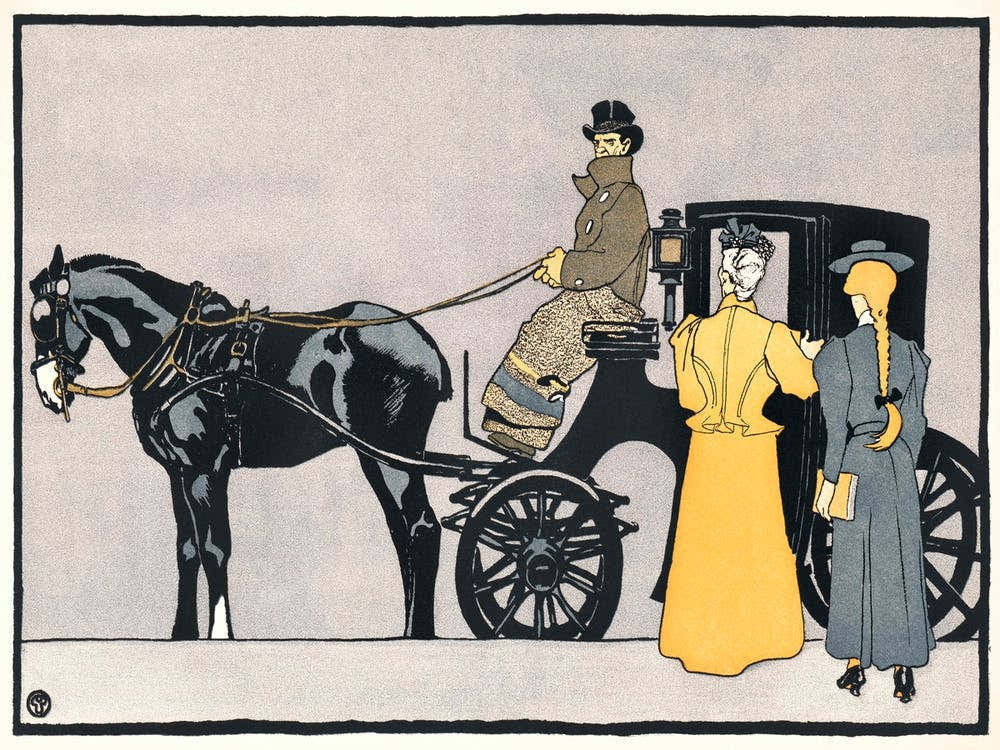 Horse Carriage (1898), Edward Penfield