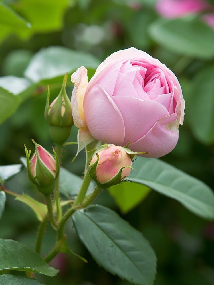 English Roses Painting Rosebud 1