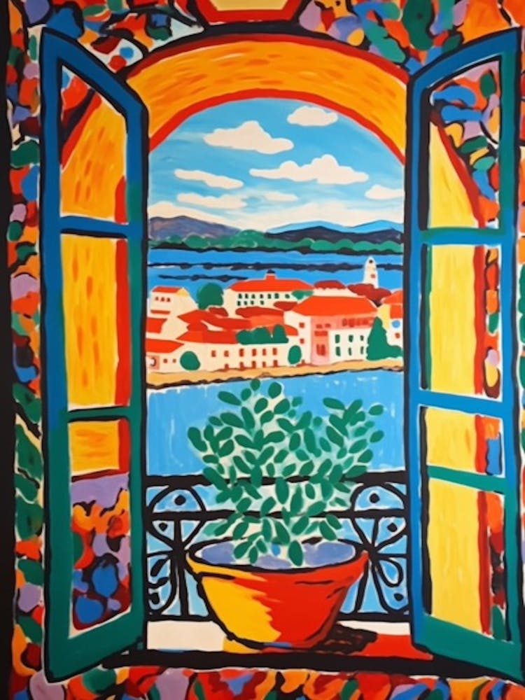 Window Stockholm Sweden In The Style Of Matisse 1