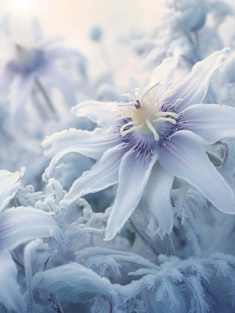 Frosty Botanical Passionflower