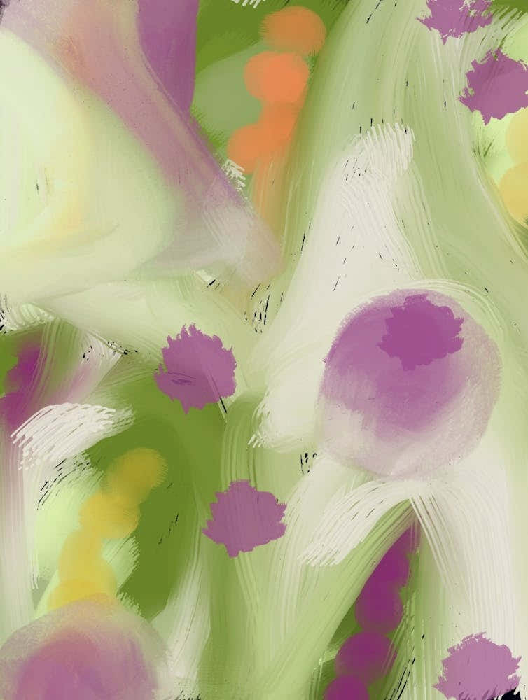 Colorful Splashes Abstract