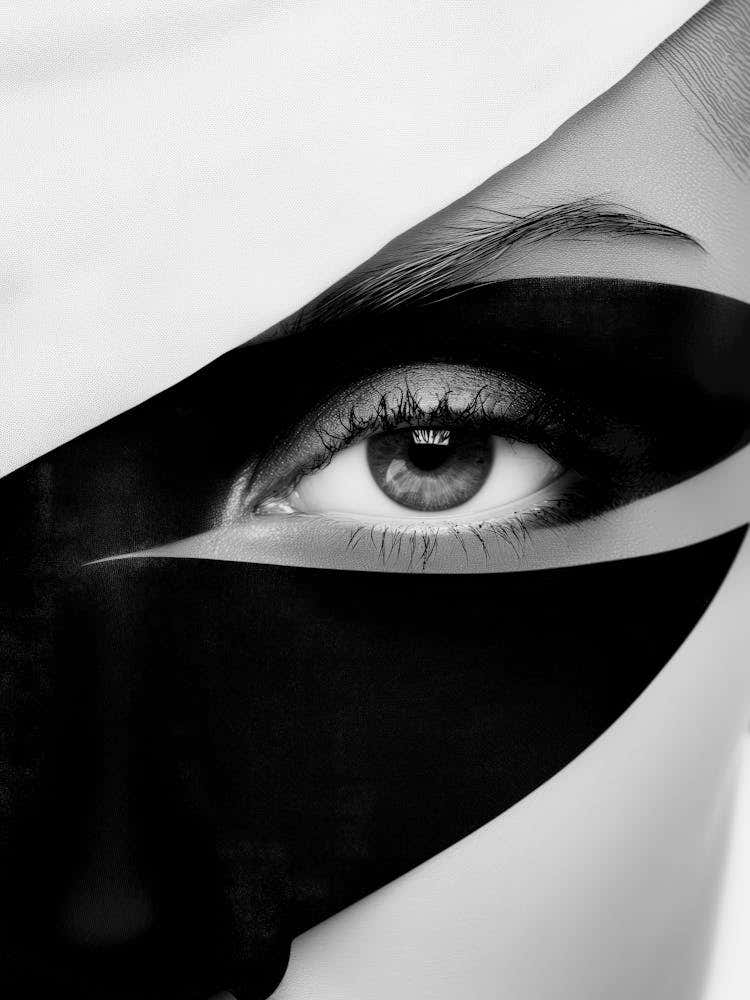 Black And White Portrait Of A Woman 9