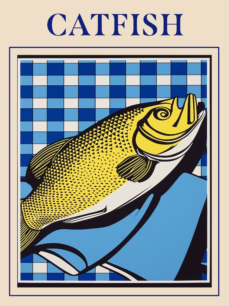 Catfish Seafood Poster