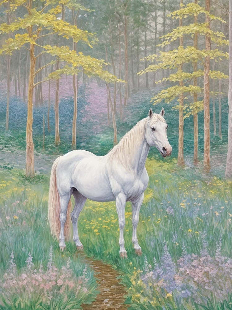 White Horse In The Woods