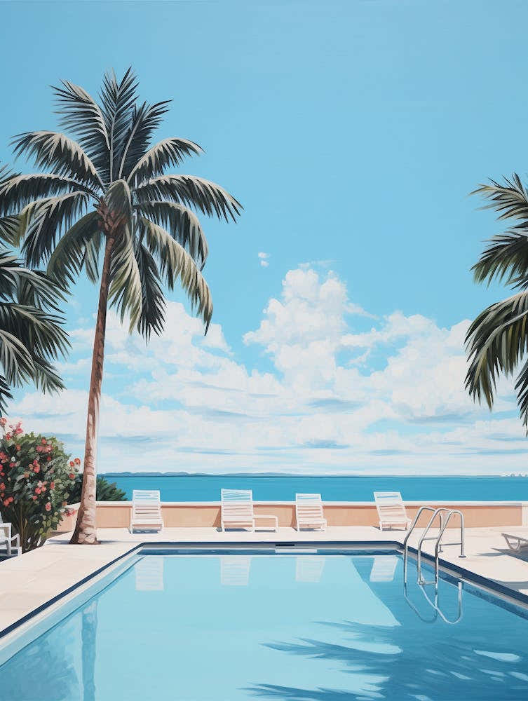 Pool With Palm Trees