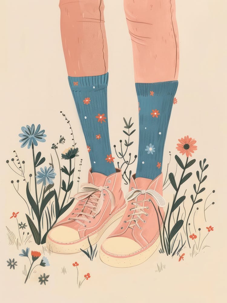 Pink Shoes And Wild Flowers 9