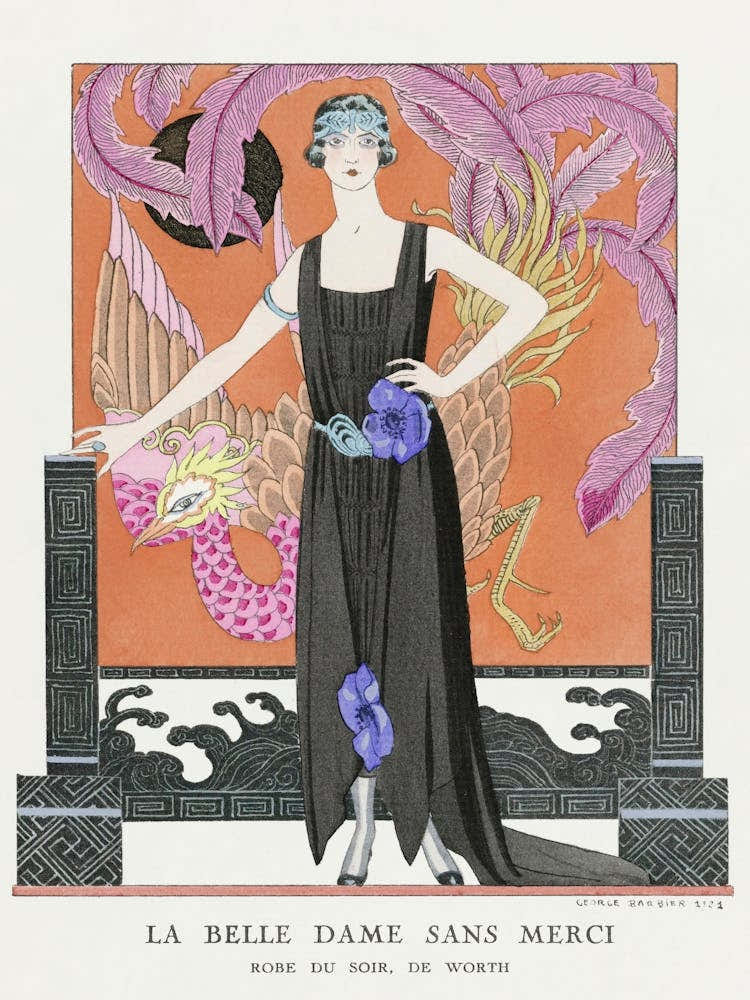 La Belle Dame Sans Merci Robe Du Soir, De Worth (1921), George Barbier