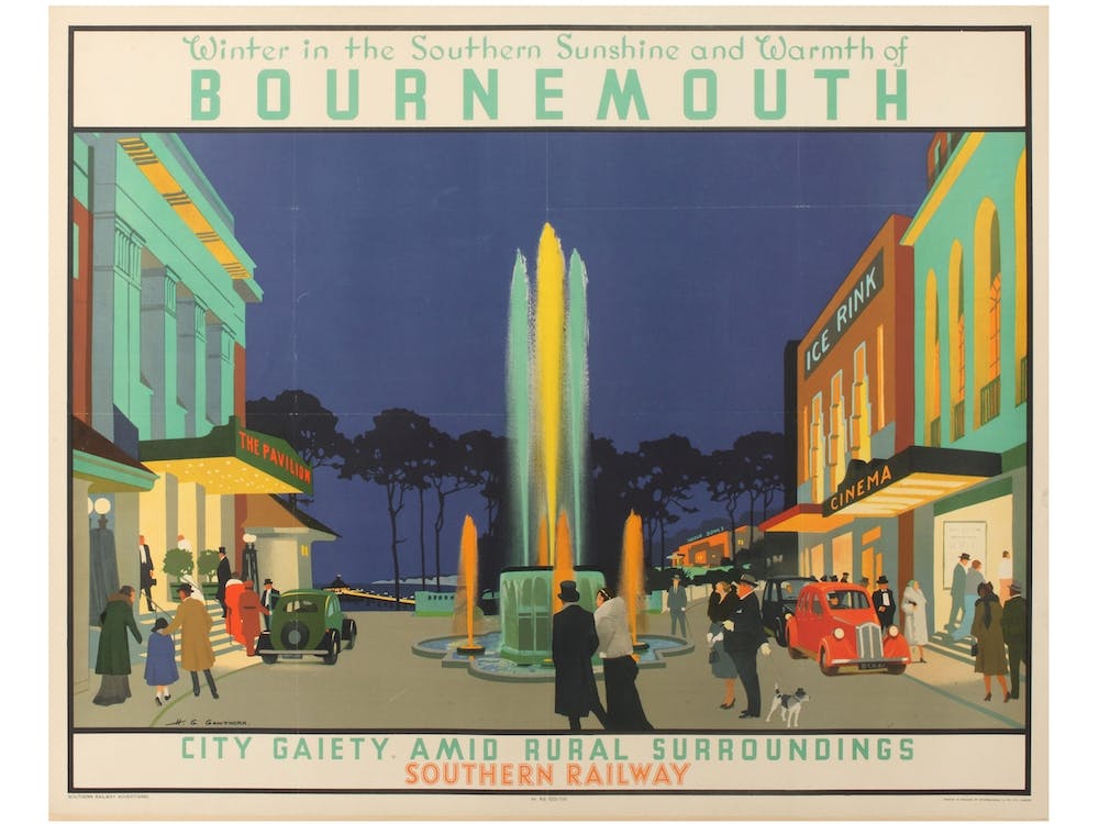 Winter In The Southern Sunshine And Warmth Of Bournemouth