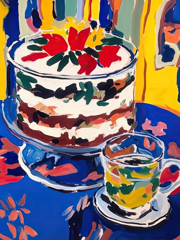 Trifle Cake Painting 4