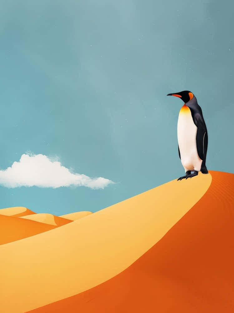Penguin In The Desert 1