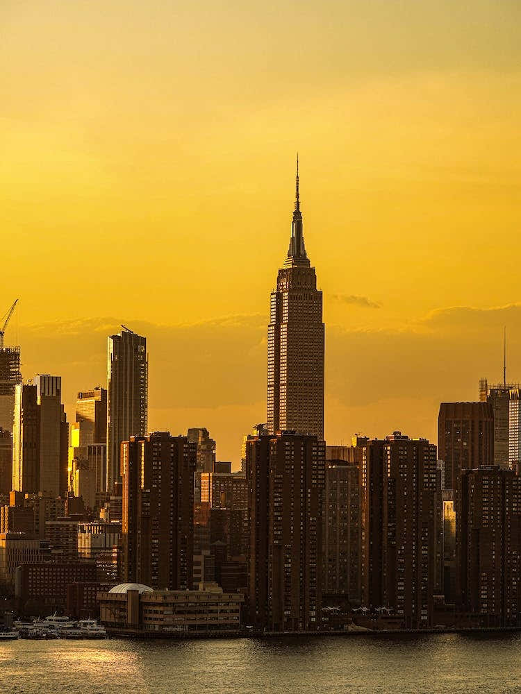 Sunset In New York City