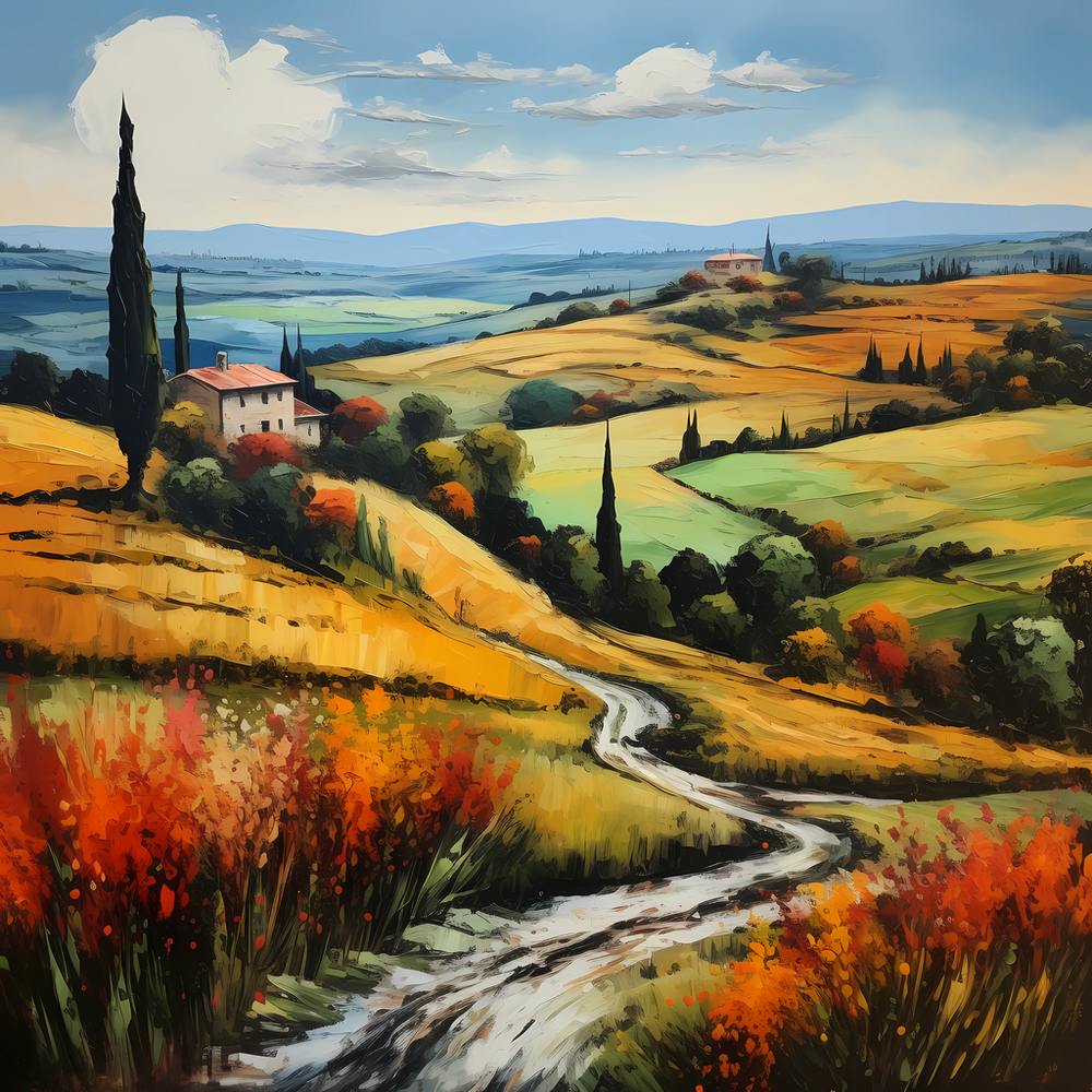 Abstract Echoes of Positano