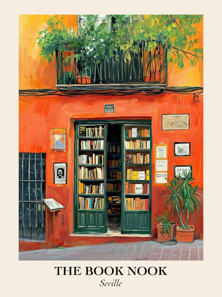 Seville Book Nook Bookshop 3 Poster