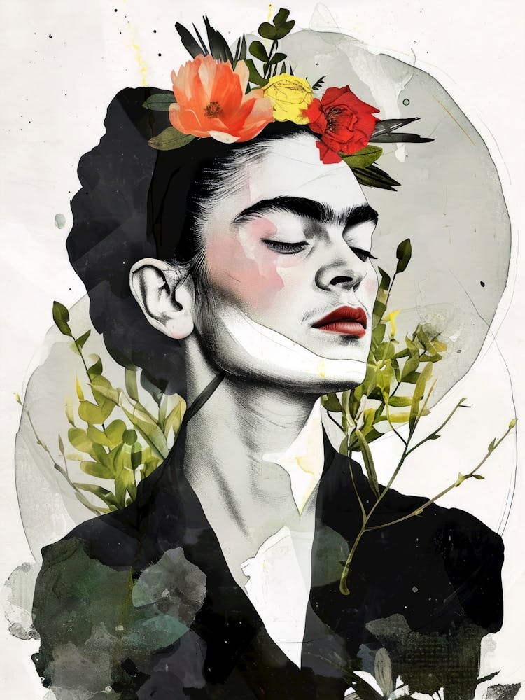 Frida  illustration portrait