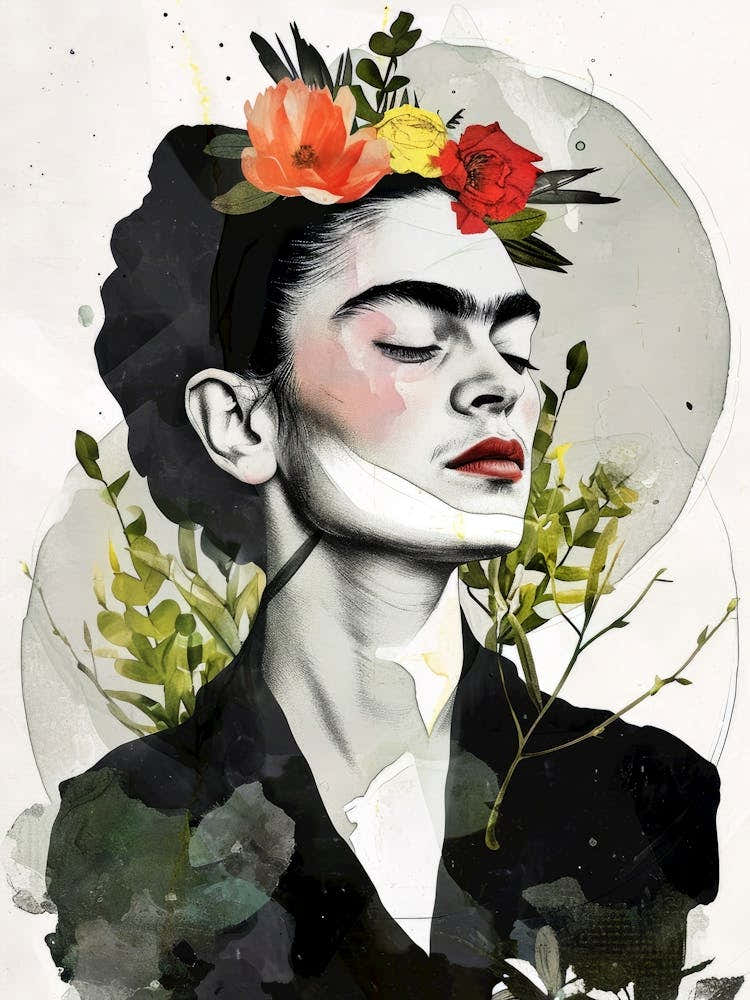 Frida  illustration portrait