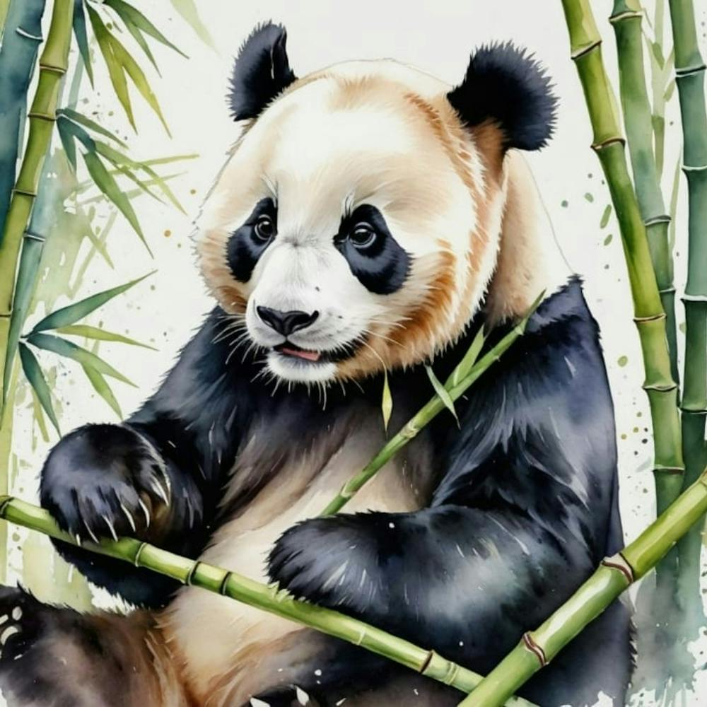 Panda Bear Painting