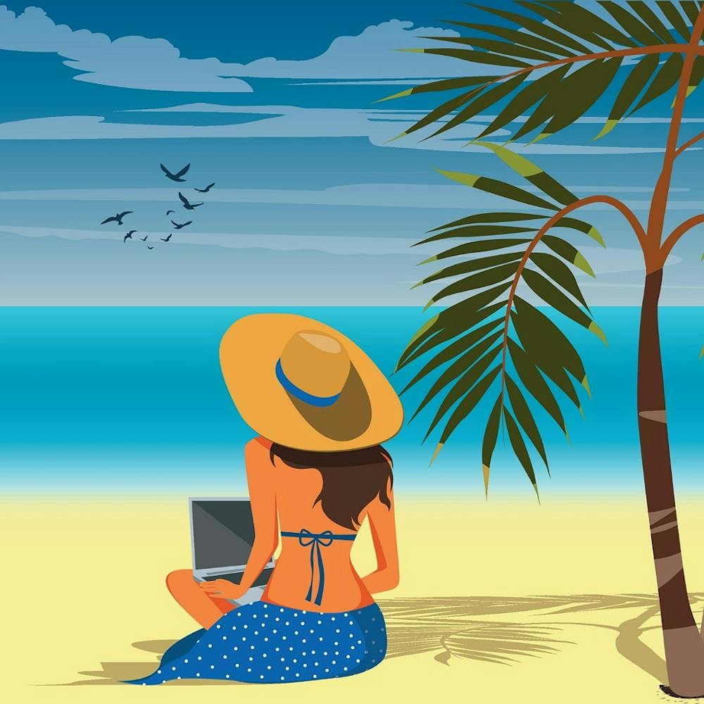 Woman On The Beach 2