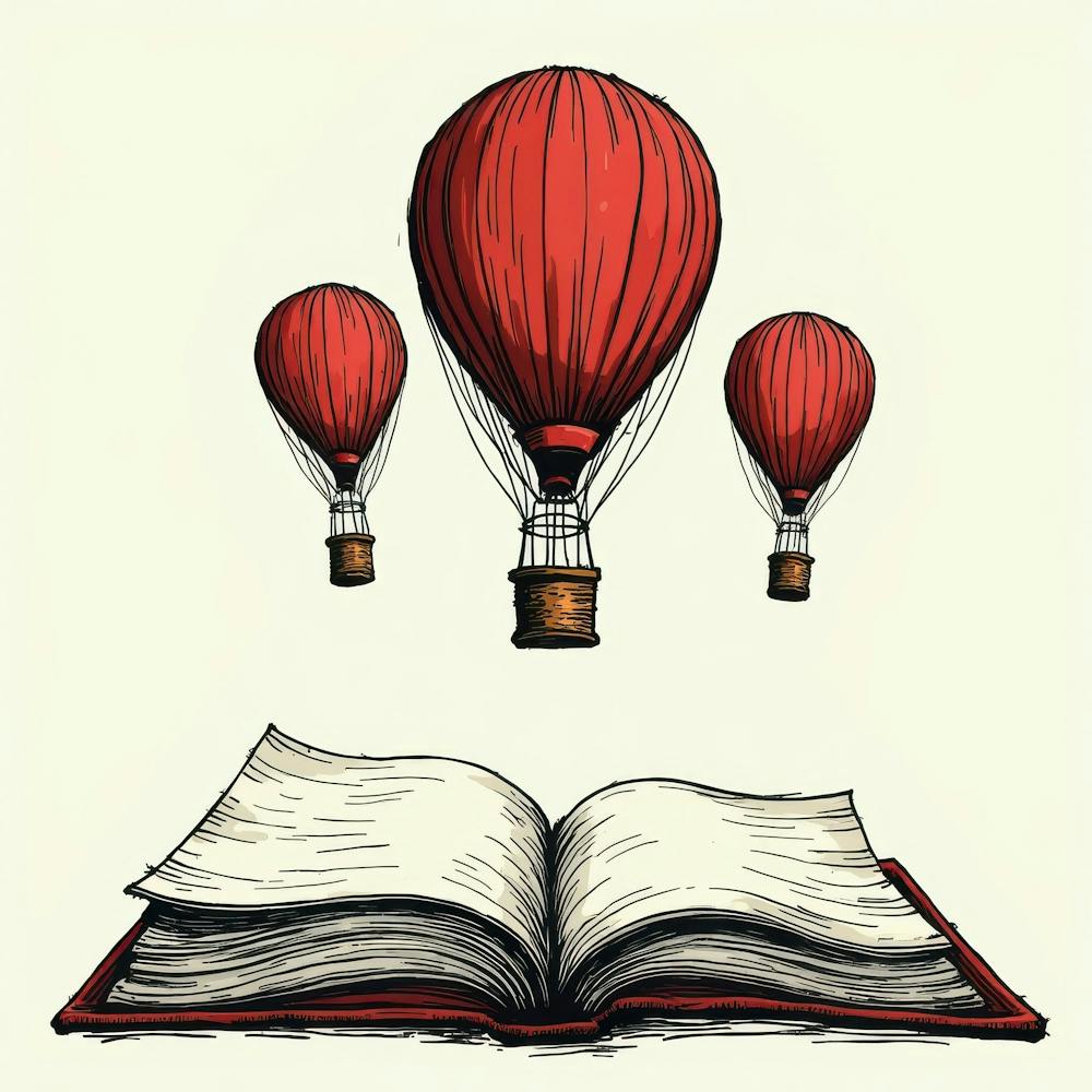 Book With Hot Air Balloons