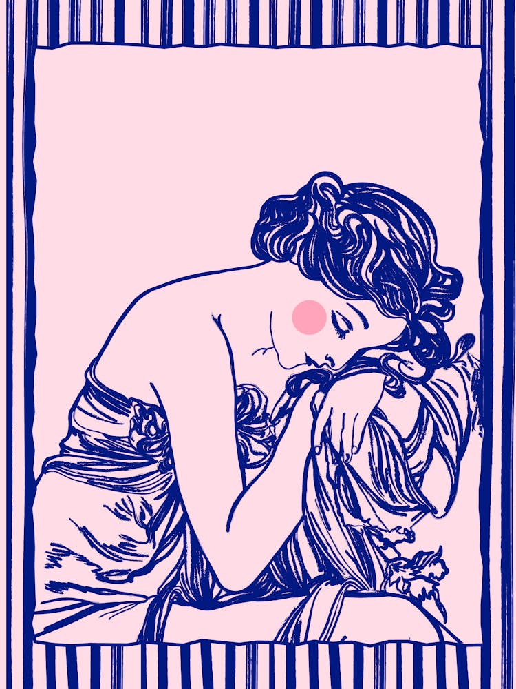 Aphrodite | Blue Vintage Art