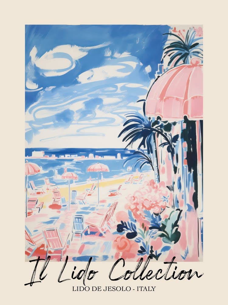 Lido De Jesolo   Italy Il Lido Collection Beach Club Poster 3