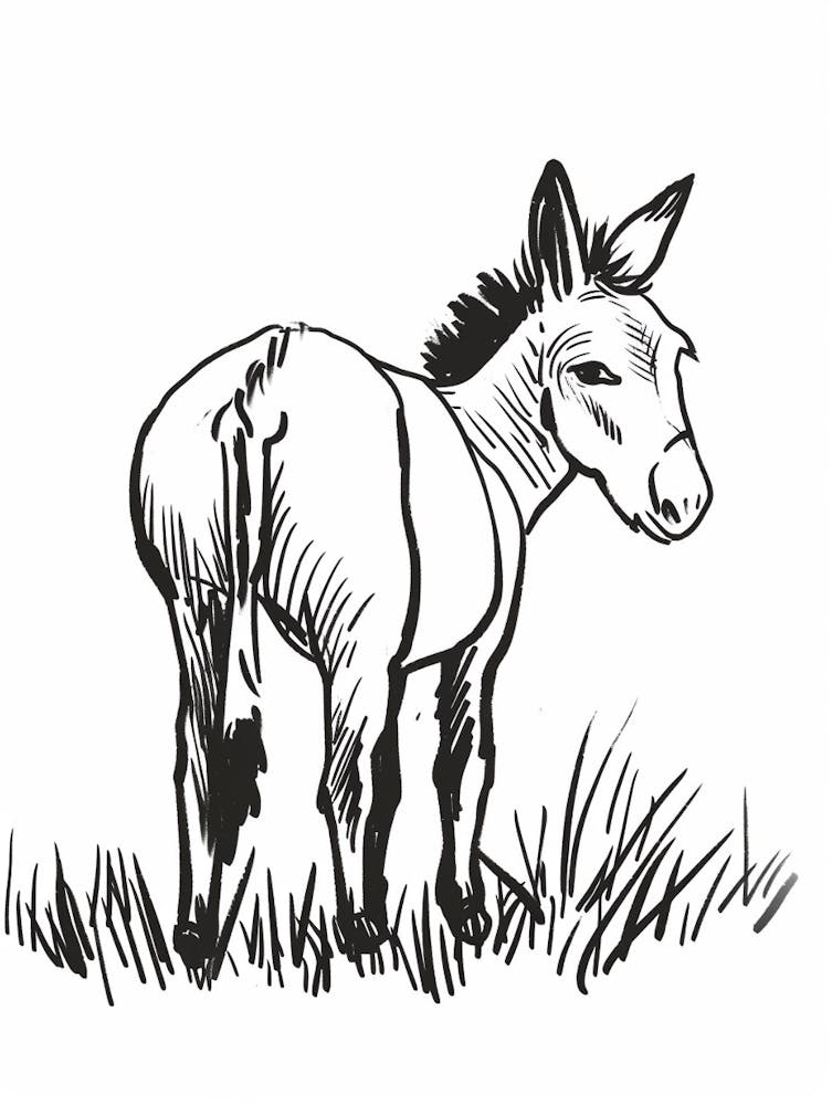 B&W Donkey