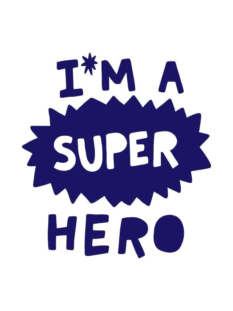 I'm A Super Hero Navy Super Scandi Kids