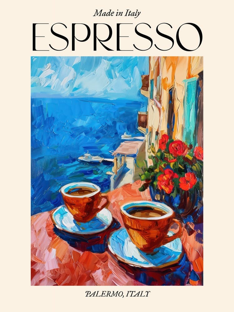 Palermo Espresso Made In Italy 4 Poster