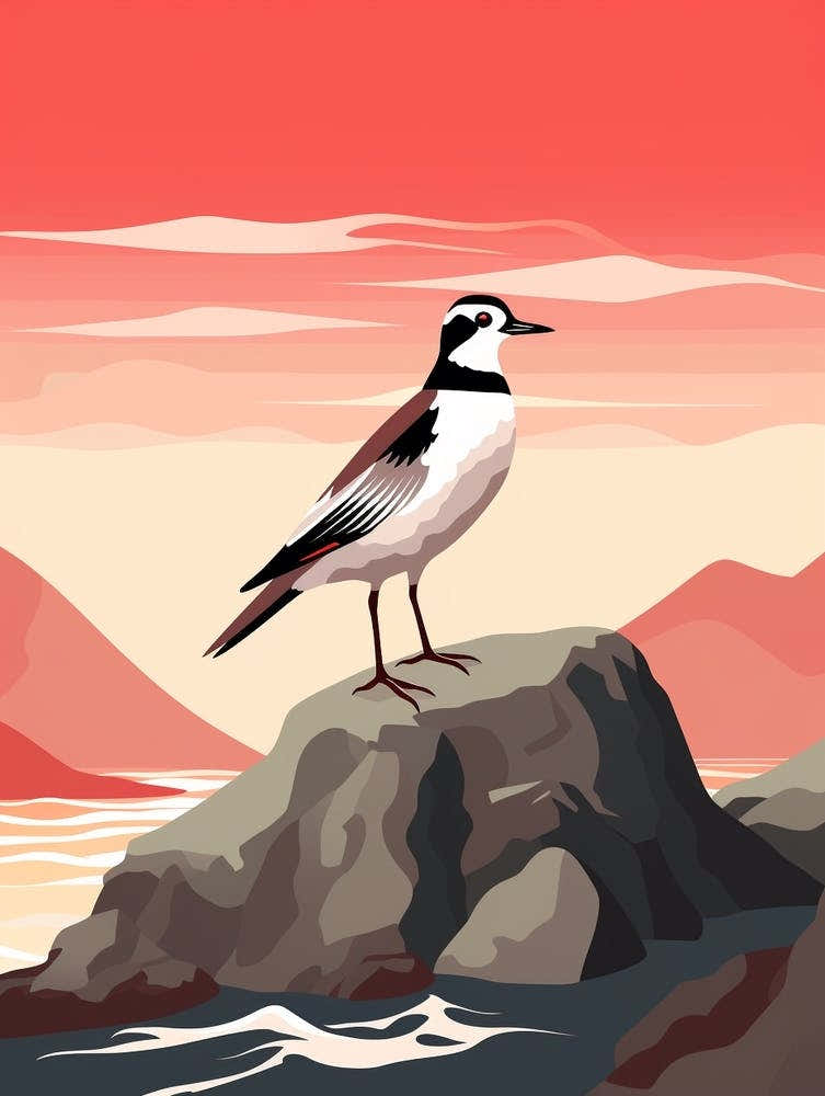Minimalist Lapwing 2 Illustration