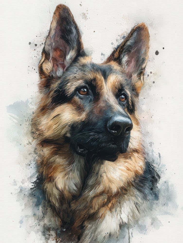 Aihrgdesign Isolated Watercolor Painting Of Dog Portraits Ger 87606c81 6bc2 46fa A94e Aa856bb6aeca 1