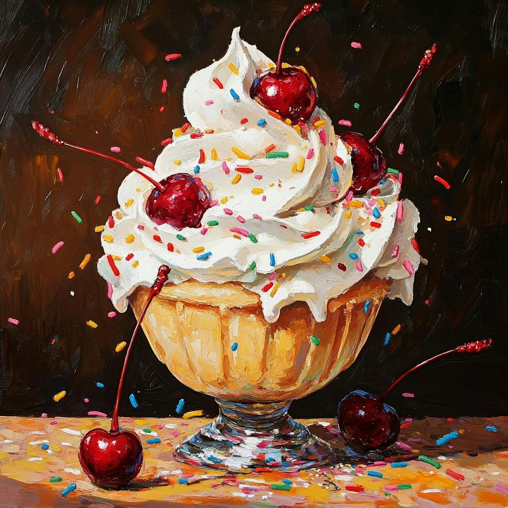 Ice Cream Sundae Art