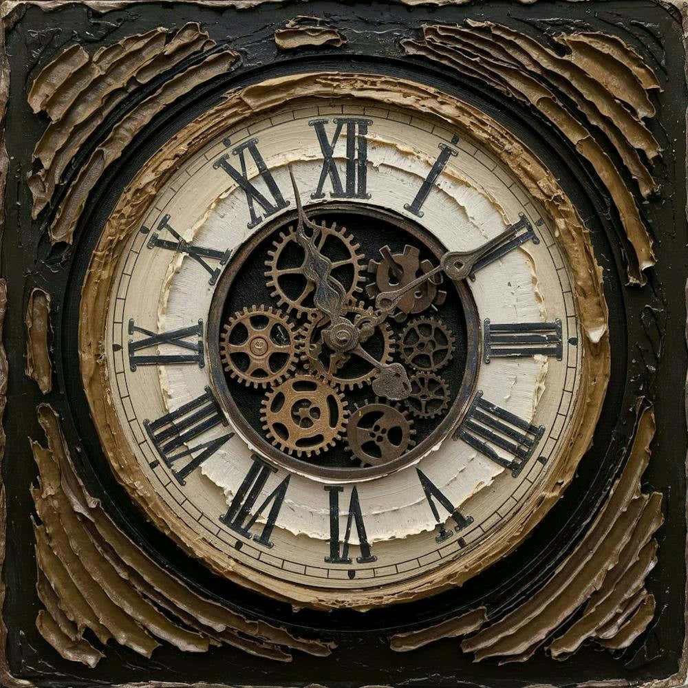 Clock With Gears