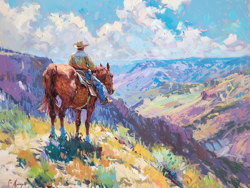 Cowboy In Sierra Nevada 4