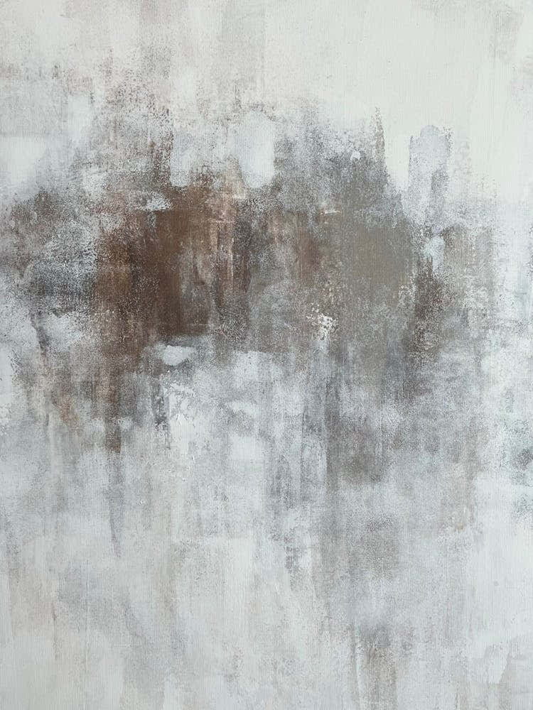 Summer Abstract - acrylic painting, beige, home decor