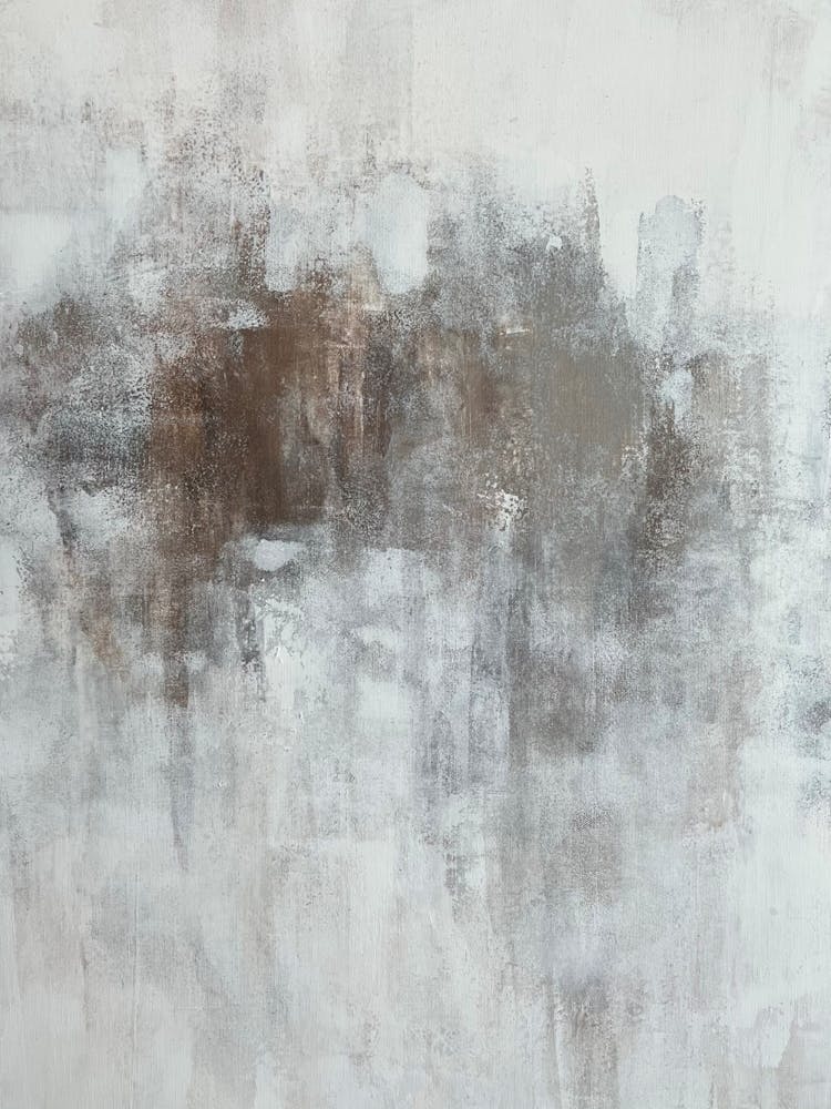 Summer Abstract - acrylic painting, beige, home decor