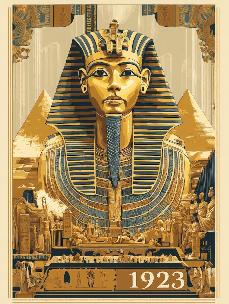 Aihrgdesign A Vintage Travel Poster For The 1923 King Tutankh 81d68ec1 Ff71 4149 Ba79 879f51f5e18c 1