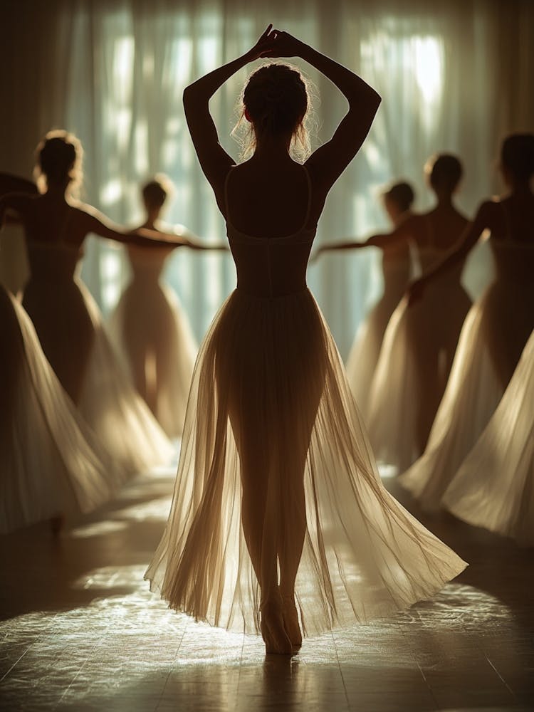 Ballet Dancers In The Studio