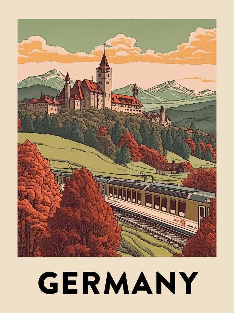 Vintage Travel Poster Germany 7
