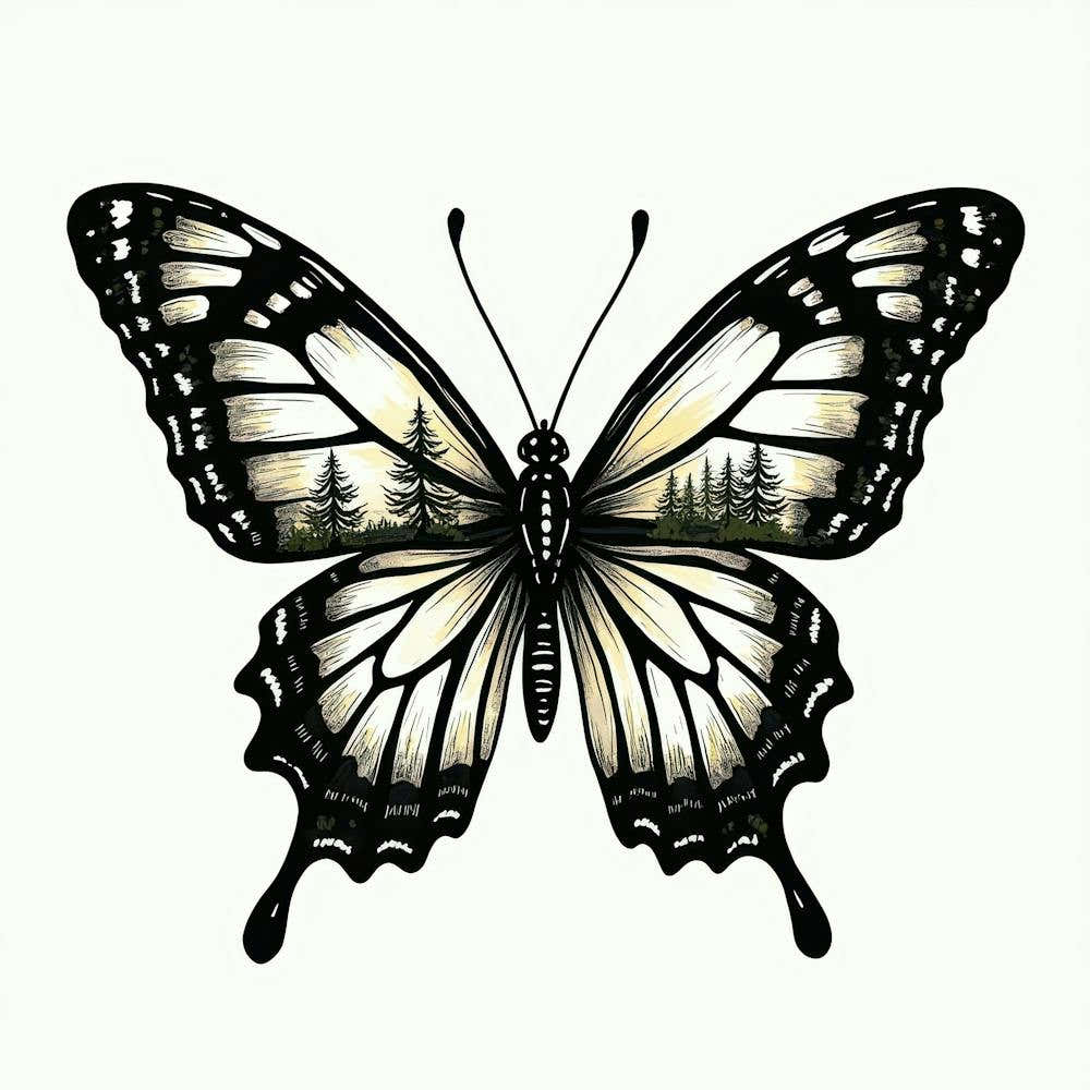 Butterfly In The Forest 4