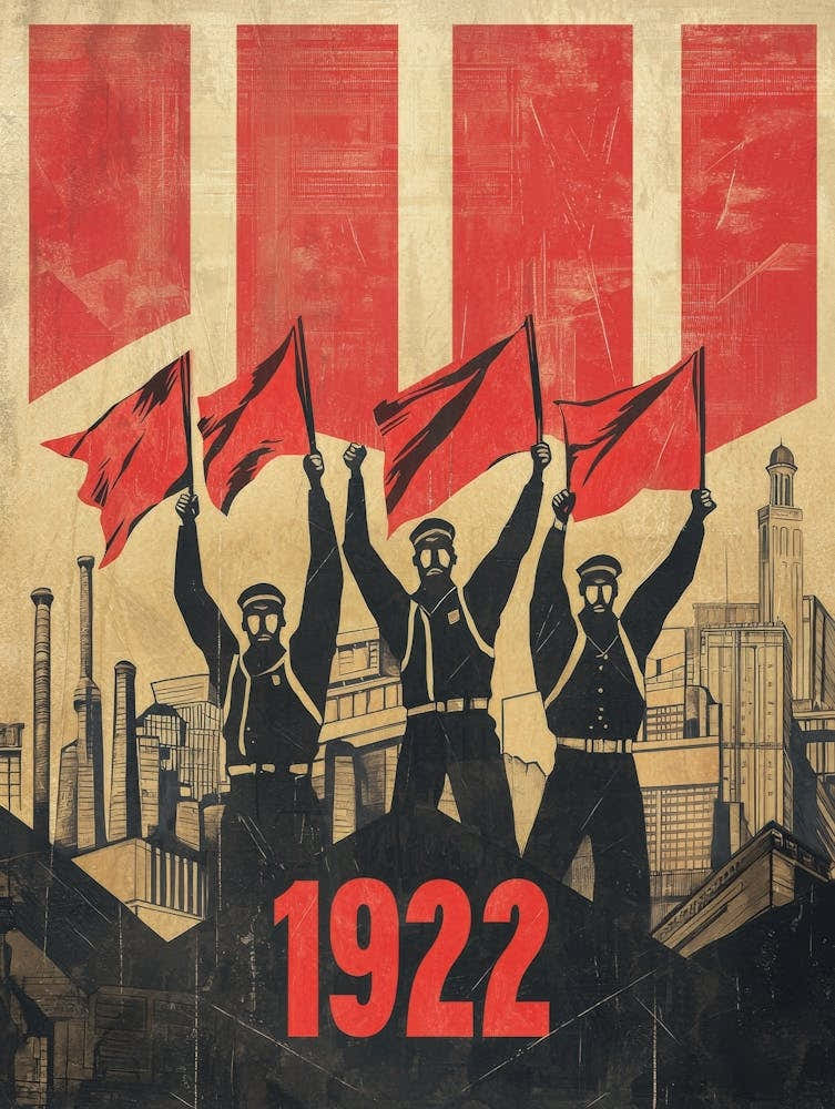 Aihrgdesign A Vintage Political Poster Marking The Formation 23